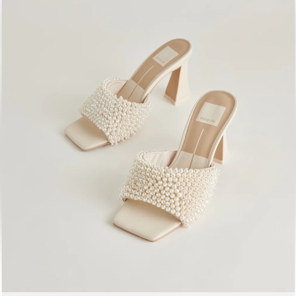 Dolce Vita Nandy Pearl Heels, Size 7
